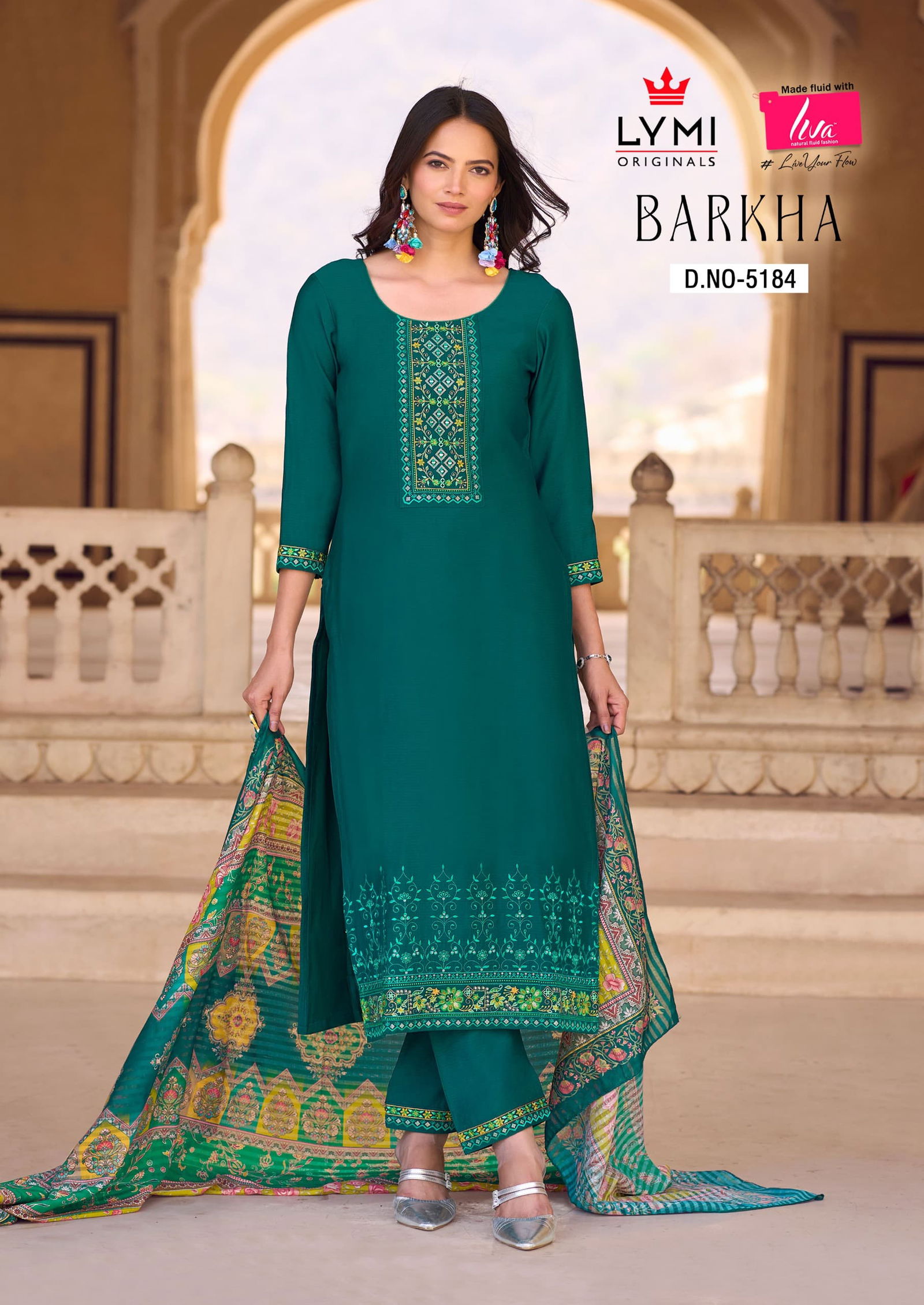 Barkha By Lymi Viscose Embroidery Kurti With Bottom Dupatta Wholesale Price In Surat
